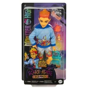 Monster High Scare-adise Island Heath Burns Doll with Swim Trunks & Accessories